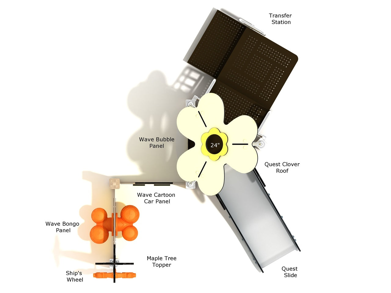 Columbian Spruce Canopy Quest Play Structure