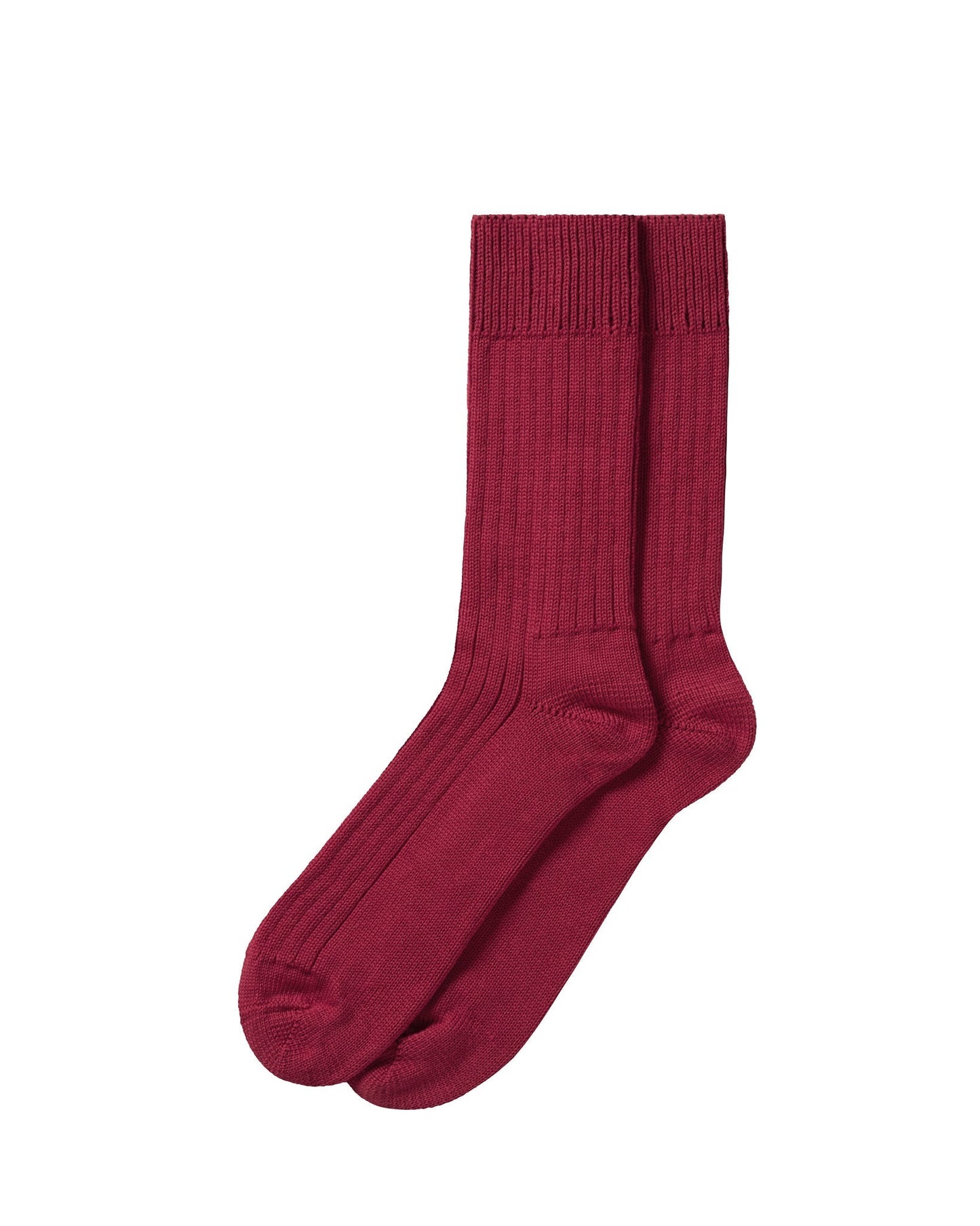 XportTraders Wool Uni Sex Socks in Burgundy