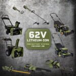 Green Machine 62V 23-Inch Self-Propelled Brushless Cordless Electric Lawn Mower, Includes Two 4.0Ah Batteries and Rapid Charger
