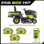Brushless 80V Hp 46-Inch Cordless Lawn Tractor Battery Powered