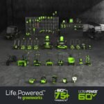 Greenworks 60V 25" Cordless Brushless Self-Propelled Mower + Two (2) 4.0Ah Batteries & Dual Port Charger