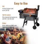 Z GRILLS Backyard Warrior 697 sq.in 8-in-1 Wood Pellet Grill Smoker with PID V3.0 Technology, LCD Screen, Meat Probes and Rain Cover