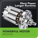 Greenworks 80V 25" Brushless Cordless Self-Propelled Lawn Mower,3 in 1 Dual Blade LawnMover, W/4.0Ah Battery and Rapid Charger Included