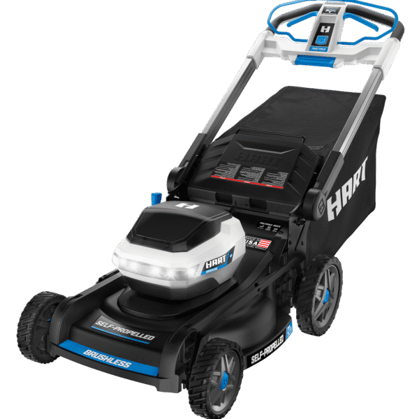 HART 40-Volt 21-inch Supercharge 3-in-1 Self-Propelled Mower Kit, (2) 6.0Ah Lithium-Ion Batteries