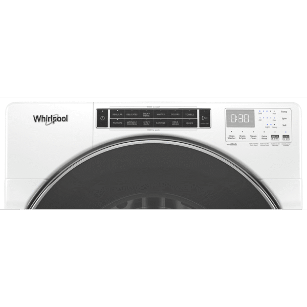 Whirlpool 5.0 cu ft High-Efficiency White Front Load Washing Machine with Load & Go(TM) XL Dispenser