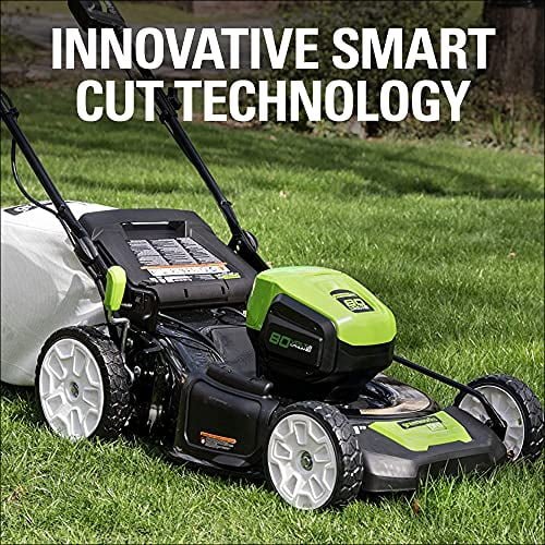 Greenworks Pro 80V 21-Inch Brushless Self-Propelled Lawn Mower, 4Ah Battery Included MO80L410