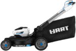 HART 40-Volt 21-inch Supercharge 3-in-1 Self-Propelled Mower Kit, (2) 6.0Ah Lithium-Ion Batteries