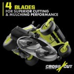 RYOBI 80V HP Brushless 42 in. Battery Electric Cordless Zero Turn Riding Mower Batteries and Charger 80V Batteries 40V