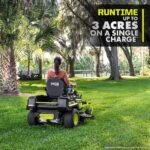 RYOBI 80V HP Brushless 42 in. Battery Electric Cordless Zero Turn Riding Mower Batteries and Charger 80V Batteries 40V