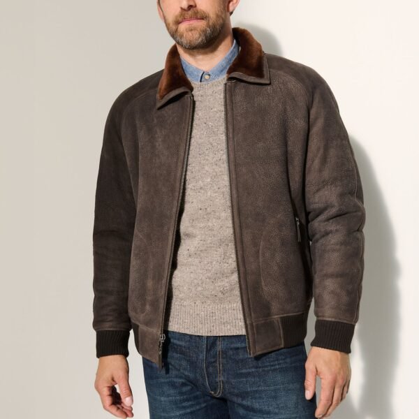 Cyrus Sheepskin Bomber Jacket