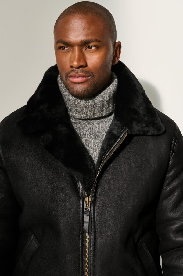 Classic Sheepskin B-3 Bomber Jacket