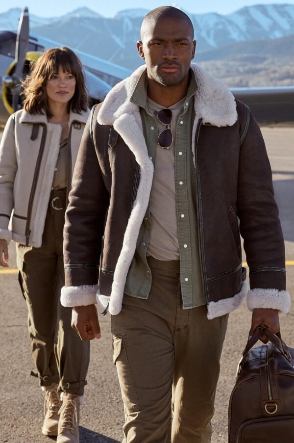 Classic Sheepskin B-3 Bomber Jacket