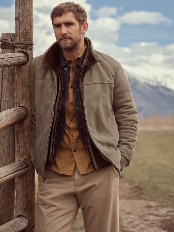 Bruno Buffed Leather Coat