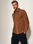 Noah Suede Leather Shirt Jacket