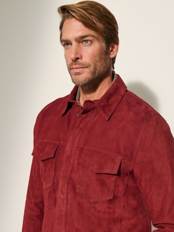 Noah Suede Leather Shirt Jacket