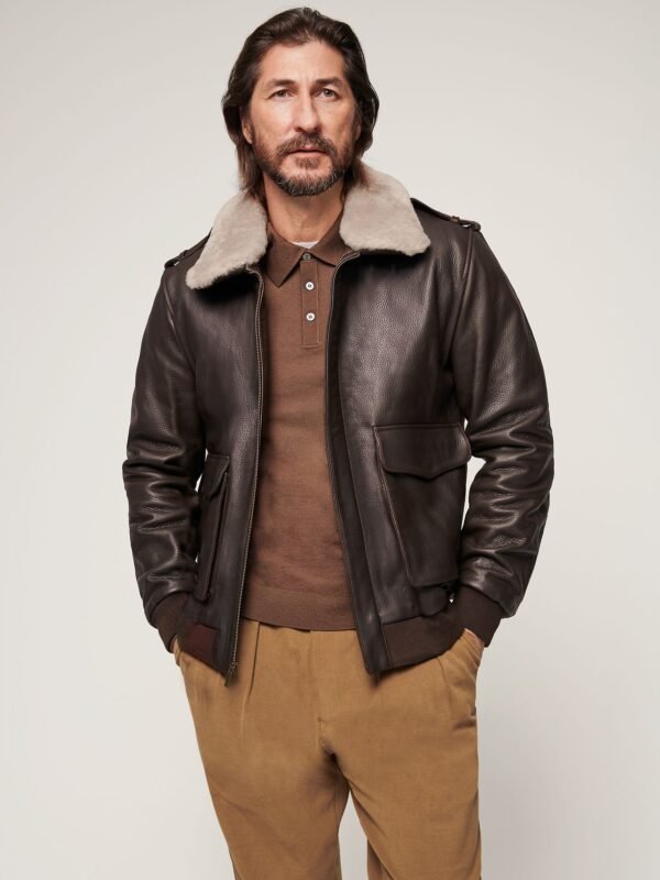 Curtis Leather A-2 Bomber Jacket