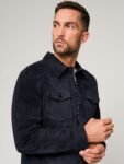 Evan Suede Leather Shirt Jacket