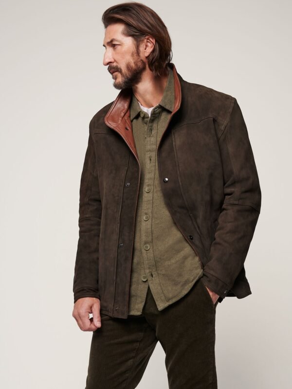 James Buffed Leather Jacket