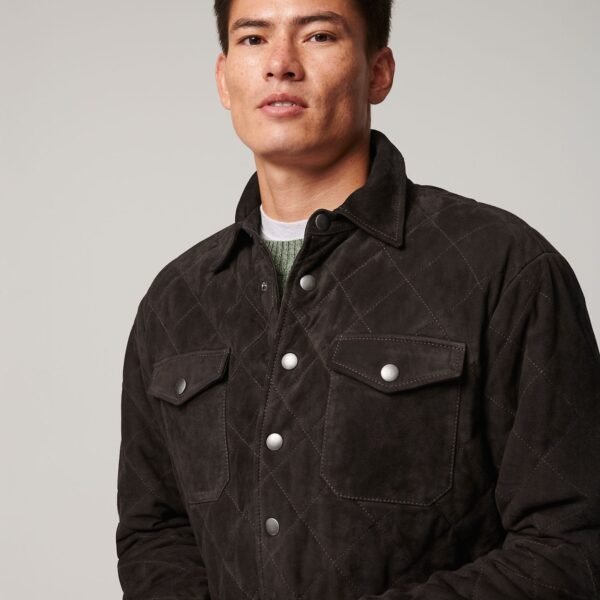 Hawkeye Suede Leather Shirt Jacket