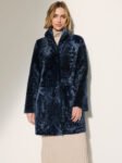 Carmen Reversible Curly Sheepskin Coat