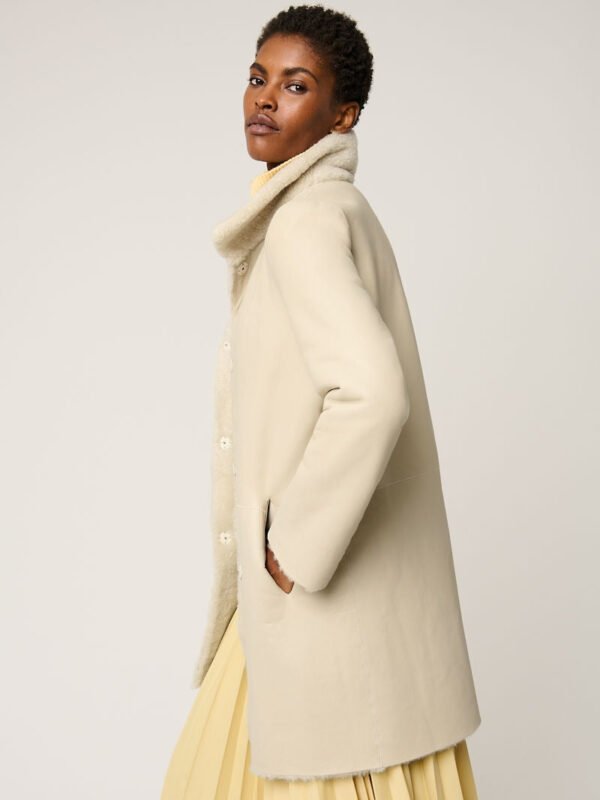 Carmen Reversible Curly Sheepskin Coat