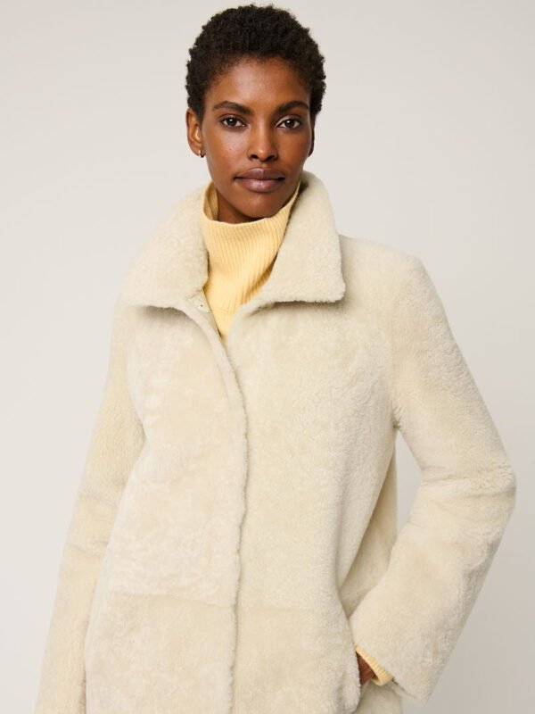 Carmen Reversible Curly Sheepskin Coat