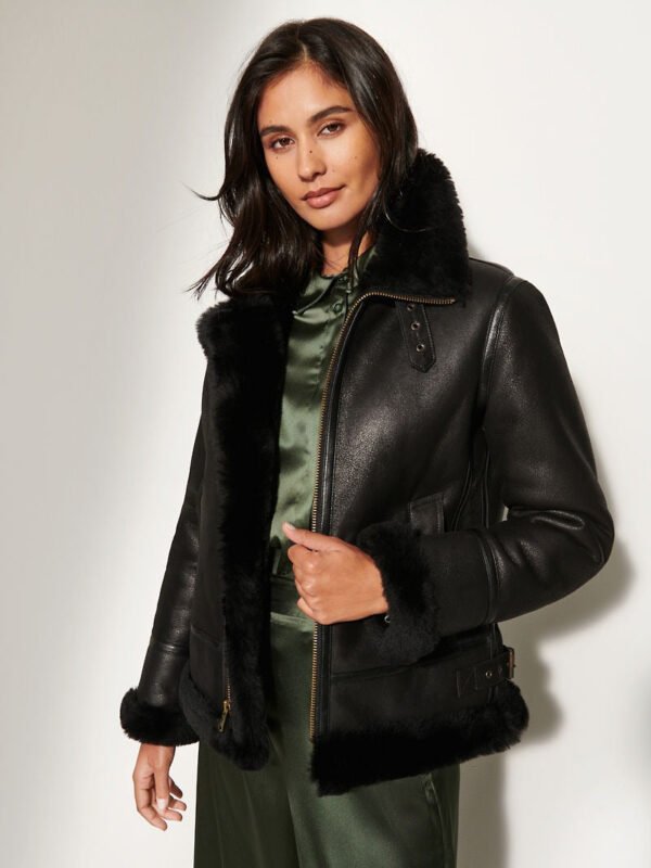 Jane Sheepskin B-3 Bomber Jacket