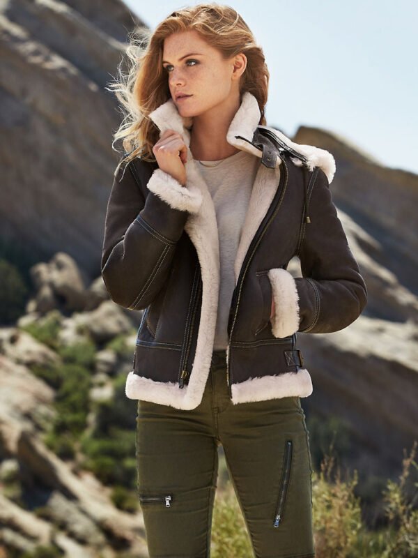 Jane Sheepskin B-3 Bomber Jacket