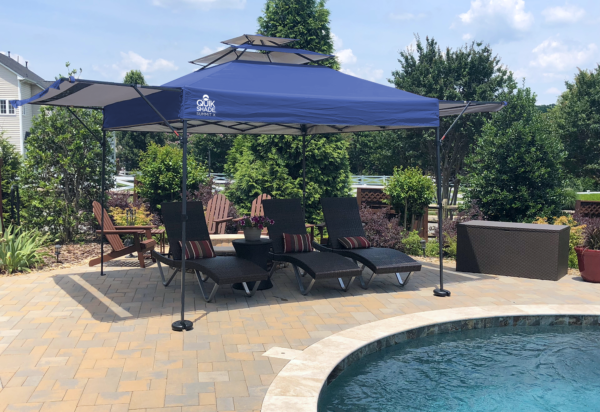 Summit X SX170 Straight Leg Pop-Up Canopy, 10 ft. x 17 ft. Blue