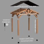 12x10 Arlington Gazebo with Electric - Lt Brown