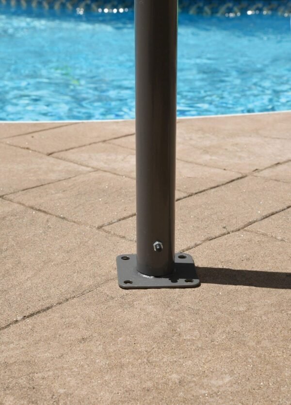 10x10 Pacifica Gazebo Canopy Charcoal Frame and Marzipan Tan Cover