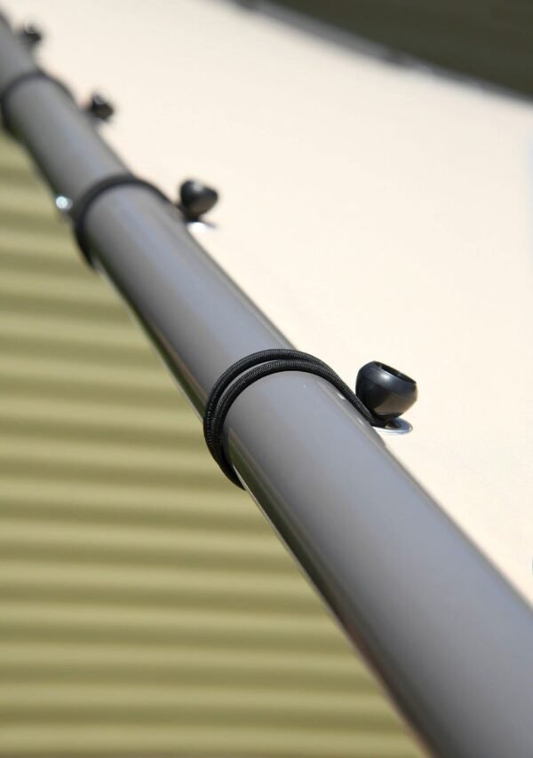 10x10 Pacifica Gazebo Canopy Charcoal Frame and Marzipan Tan Cover