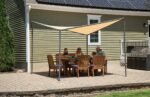 10x10 Del Ray Gazebo Canopy Charcoal Frame Tan Cover