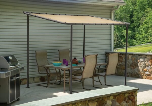 10x6 Solano Gazebo Canopy Tan Cover