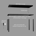 16x10 Sarasota Steel Louvered Pergola