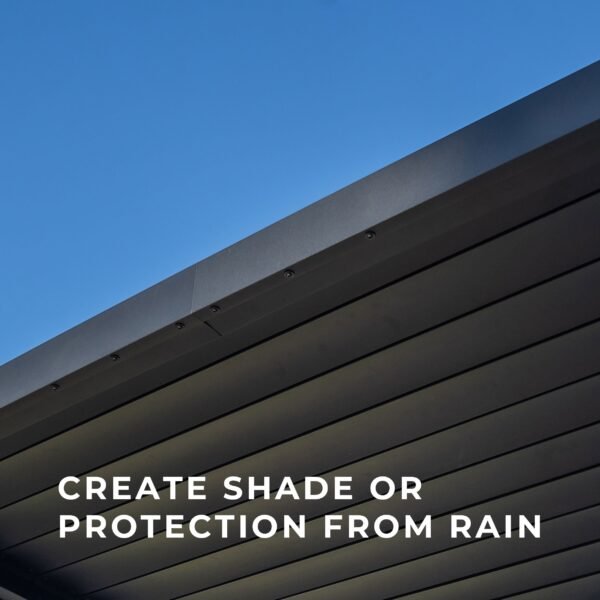 16x10 Evanston Wall Mounted Louvered Pergola