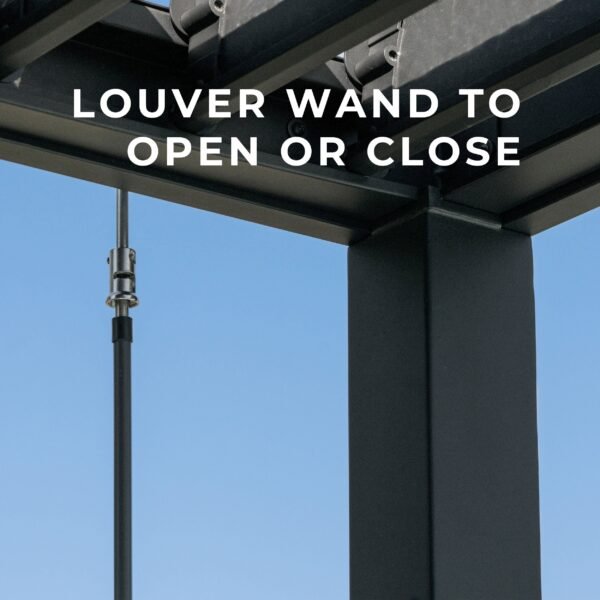 16x10 Evanston Wall Mounted Louvered Pergola