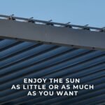 18x10 Evanston Wall Mounted Louvered Pergola