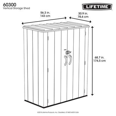 Lifetime Vertical Storage Shed
