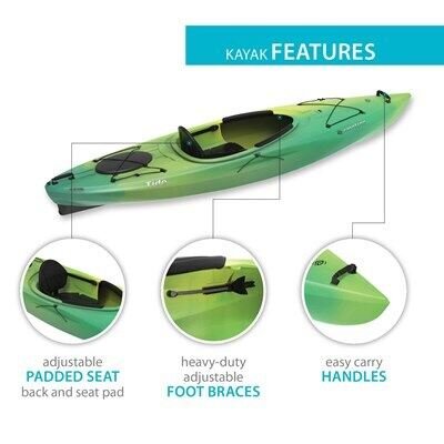 Emotion Tide 103 Sit-Inside Kayak (Paddle Included)