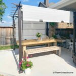 SUNJOY 10x10 White Pergola with Adjustable Canopy Roof