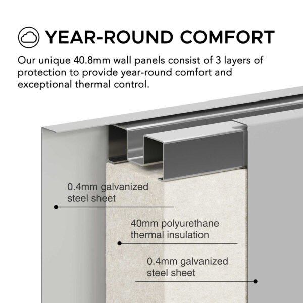 BEYOND SHED 10x12.6 Backyard Office Shed with Floors, Windows, and Lockable Doors