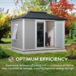 BEYOND SHED 10x12.6 Backyard Office Shed with Floors, Windows, and Lockable Doors