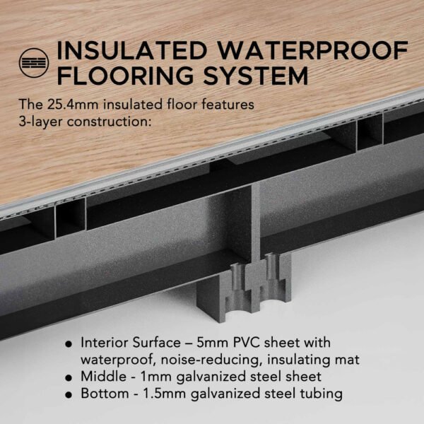 BEYOND SHED 10x12.6 Backyard Office Shed with Floors, Windows, and Lockable Doors