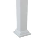 SUNJOY 10x10 White Steel Flat Top Gazebo with Ceiling Hook