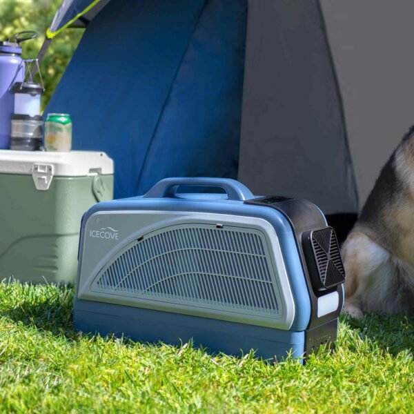 SUNJOY IceCove Portable Air Conditioner with 1 Power Bank for Outdoor Tents and Indoors - Blue