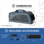 SUNJOY IceCove Portable Air Conditioner with 1 Power Bank for Outdoor Tents and Indoors - Blue