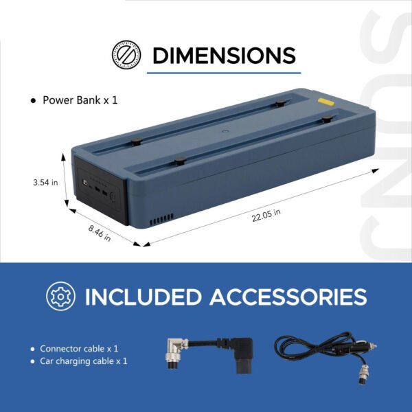 SUNJOY IceCove Portable Air Conditioner with 2 Power Bank for Outdoor Tents and Indoors - Blue