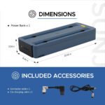 SUNJOY IceCove Portable Air Conditioner with Power Bank and Solar Panel for Outdoor Tents and Indoors - Blue