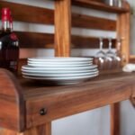 Potting Table/Bench/Serving Bar - Acacia Wood